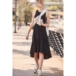 Sweaty Betty Explorer Ace Midi Dress Black Large Athleisure Minimalist Style